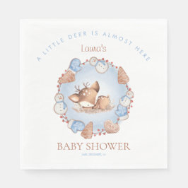 Christmas Boy Baby Dusche Blue Dealer Papier Napki Serviette