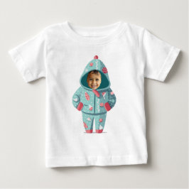 Christmas Boy Face Personalized Baby T-shirt