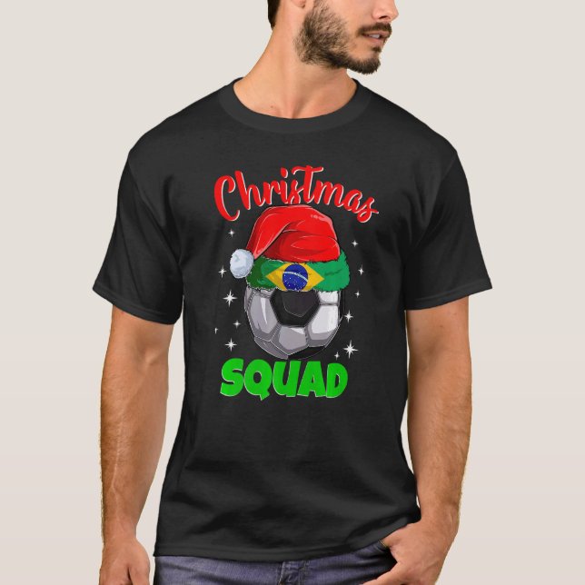 Christmas Brazil Squad Family Group Matching Chris T-Shirt (Vorderseite)