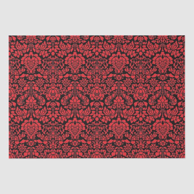 Christmas Brocade Dark Red Seidenpapier (Vorderseite)