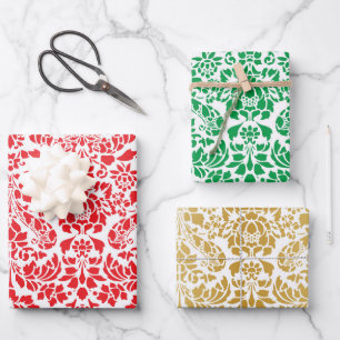 Christmas Brocade Trio Geschenkpapier Set