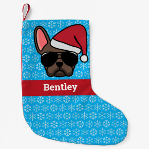 Christmas Brown French Bulldog Kleiner Weihnachtsstrumpf