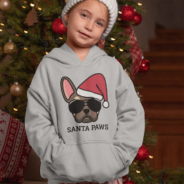 Christmas Brown Tan French Bulldog Hoodie