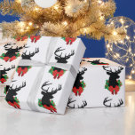 CHRISTMAS BUCK GESCHENKPAPIER<br><div class="desc">BUCK-SILHOUETTE MIT CHRISTMAS-SCHREIBEN</div>