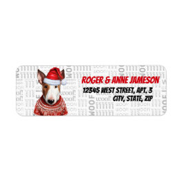 Christmas Bull Terrier Dog Urlaubsadresse