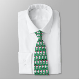 Christmas Bull Terrier Neck Tie Krawatte