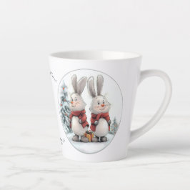Christmas Bunny and gift Milchtasse