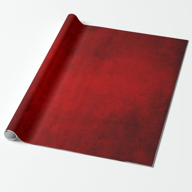 Christmas Burgundy Red Grunge Geschenkpapier (Ungerollt)