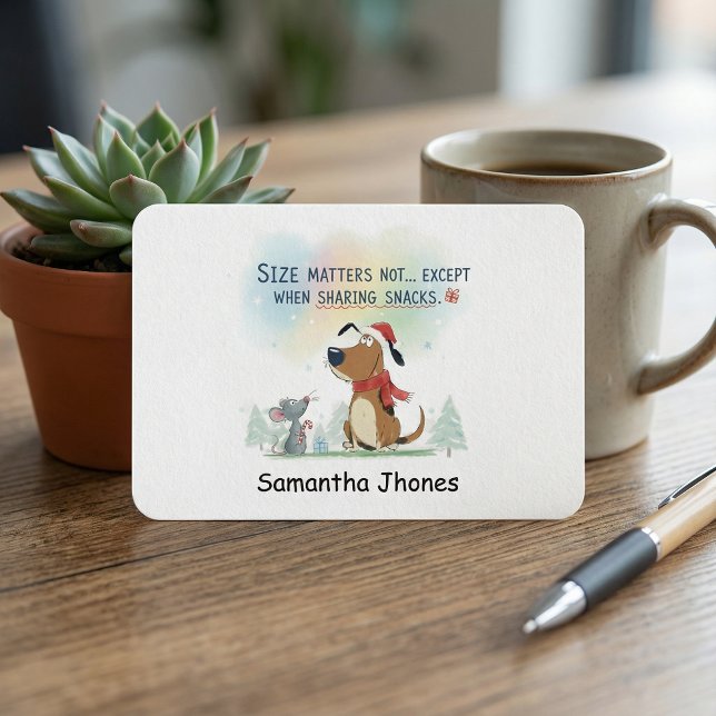 Christmas business card  funny dog  visitenkarte (Von Creator hochgeladen)