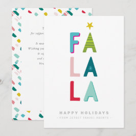 CHRISTMAS BUSINESS DANK moderner Typografie falala Einladung
