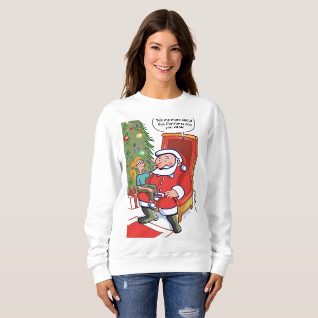 Christmas Business Partners femmes sweatshirt blan (Devant entier)