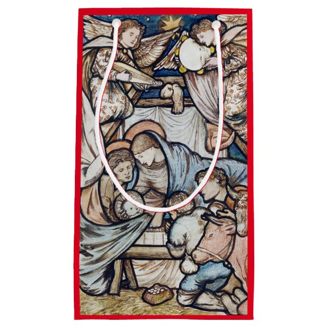 CHRISTMAS CADEAU SAC TRADITIONNEL PEINTURE NATIVIT (Devant)
