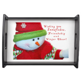 Christmas Café Serviertablett/Snowman Tablett