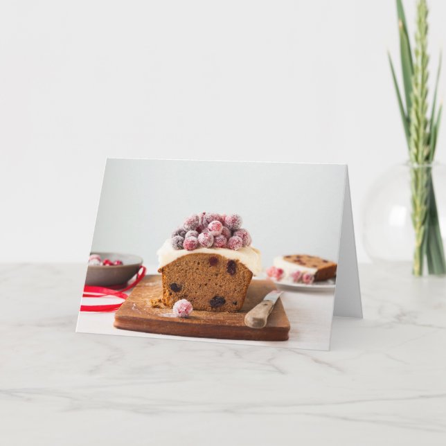 Christmas cake blank greeting card feiertagskarte (Vorderseite)