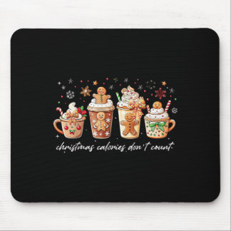 Christmas Calories Dont Count Iced Coffee Mousepad