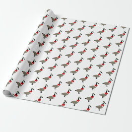 Christmas Canadian Geese Wrapping Paper Geschenkpapier