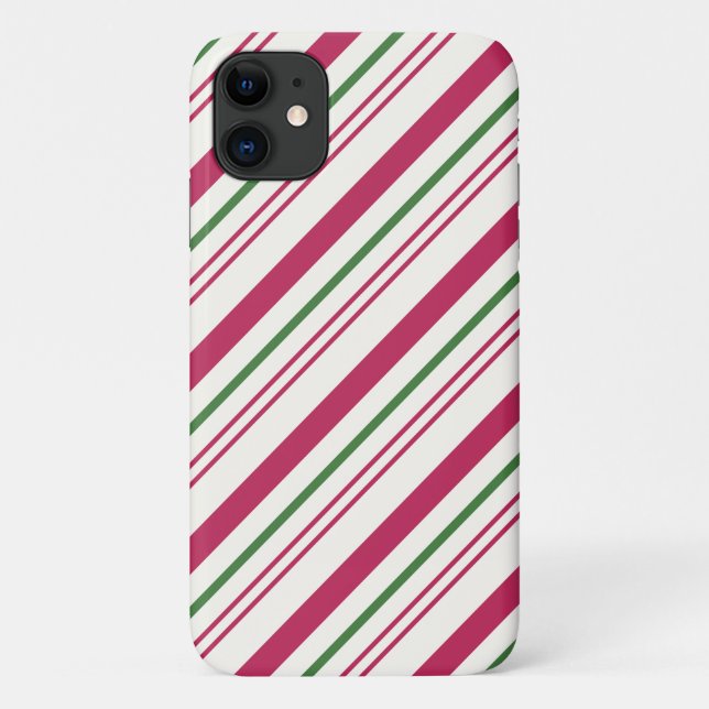 Christmas Candy Cane Case-Mate iPhone Hülle (Rückseite)