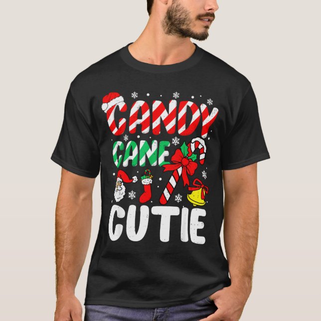 Christmas Candy Cane Cutie Xmas Holiday Toddler Ki T-Shirt (Vorderseite)