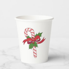 Christmas Candy Cane Pappbecher