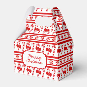 Christmas Candy Cane Stripes Geschenkschachtel
