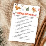 Christmas Candy Match Game Feiertagskarte<br><div class="desc">Sweeten the season with our Christmas Candy Match Printable Game! A fun and colorful challenge for candy lovers.
76SE C</div>