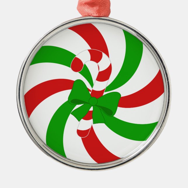 Christmas candy ornament aus metall (Vorne)