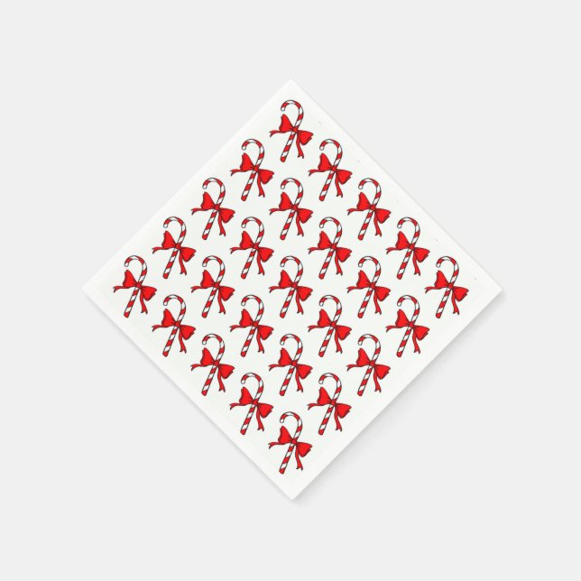 CHRISTMAS CANDYCANE SERVIETTE (Ecke)