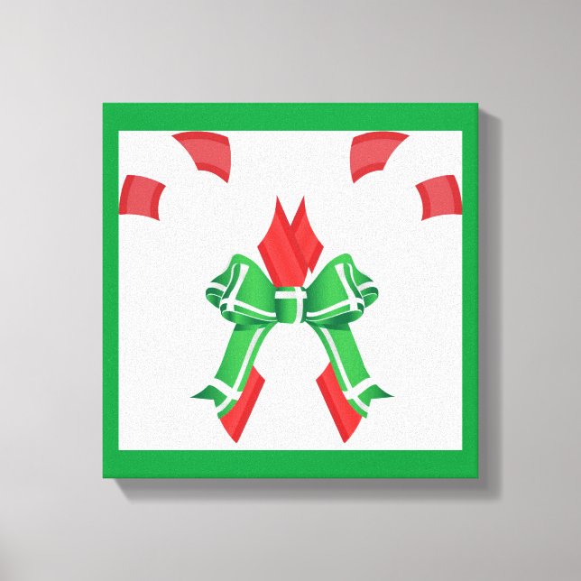 CHRISTMAS CANDYCANES LEINWANDDRUCK (Vorderseite)