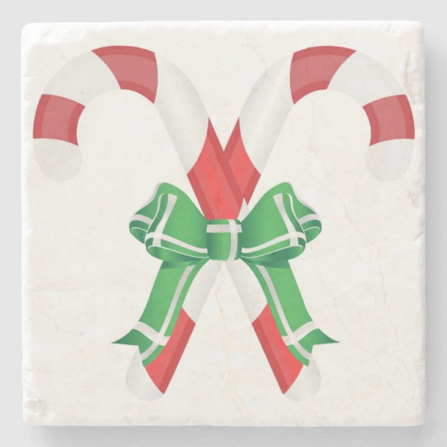 CHRISTMAS CANDYCANES STEINUNTERSETZER (Vorderseite)