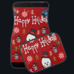 Christmas Car Mat Snowman Autofußmatte<br><div class="desc">Weihnachtswagenmatten,  Kinderwagen,  Snowman-Matten,  Santa Car Mats,  Elf-Autos, </div>
