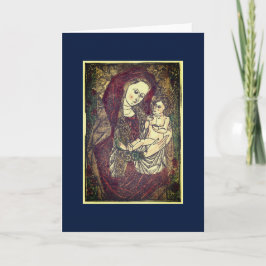 CHRISTMAS Card DEUTSCHE MADONNA UND KIND