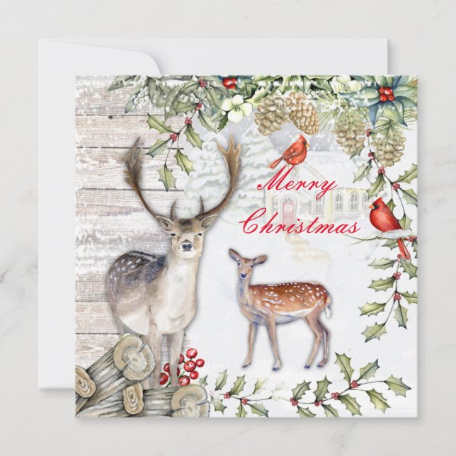 Christmas card feiertagskarte (Vorderseite)