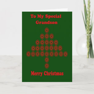 Christmas Card For Grandson Feiertagskarte