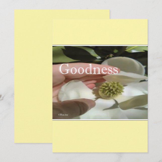 christmas card --Goodness Feiertagskarte (Vorne/Hinten)