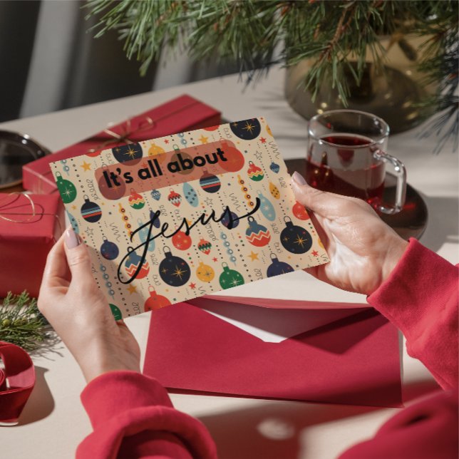 Christmas Card: It's all about Jesus Mitteilungskarte (Von Creator hochgeladen)