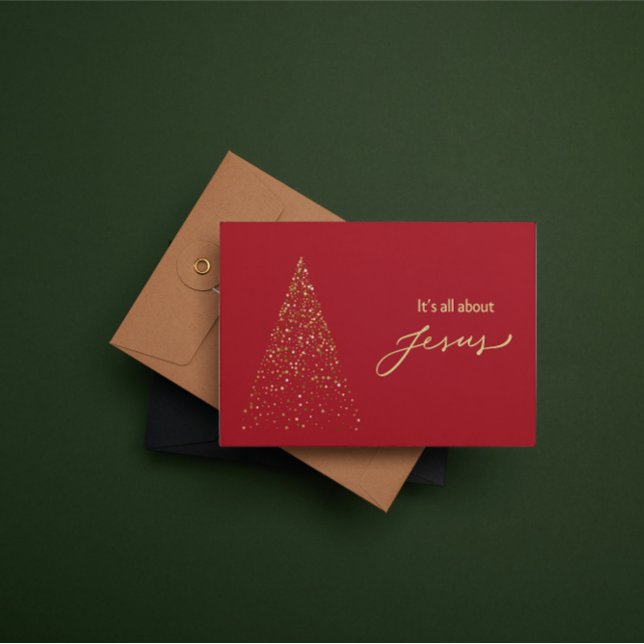 Christmas Card: It's all about Jesus  Mitteilungskarte (Von Creator hochgeladen)