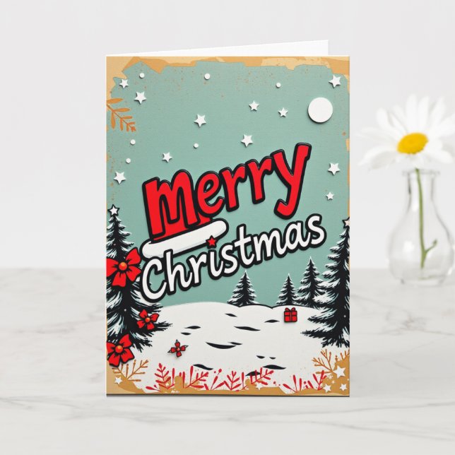 christmas card karte (Kleine Pflanze)