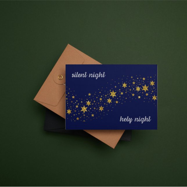 Christmas Card: Silent night, holy night Mitteilungskarte (Von Creator hochgeladen)