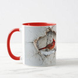 Christmas Cardinal Mug Tasse