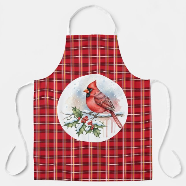Christmas Cardinal Schürze (Vorderseite)