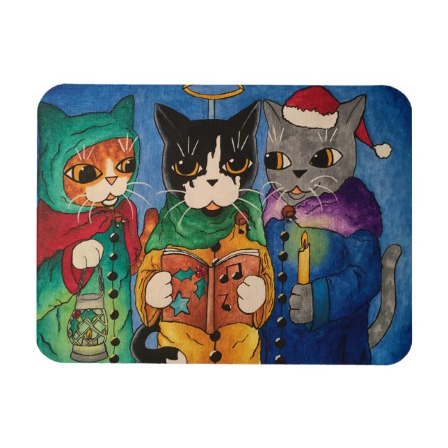 Christmas Carol Singers Magnet (Horizontal)