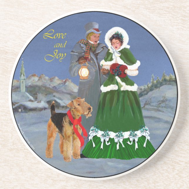 Christmas Carols Getränkeuntersetzer (Vorne)