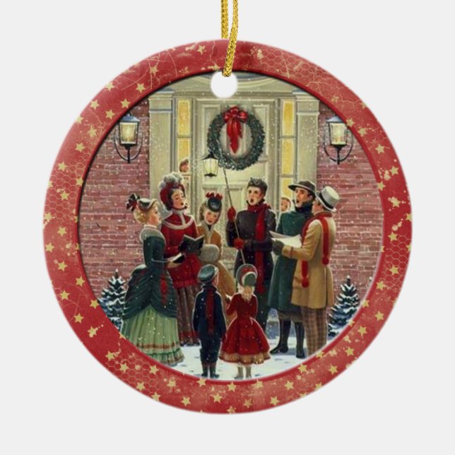 Christmas Carols Keramik Ornament (Vorne)