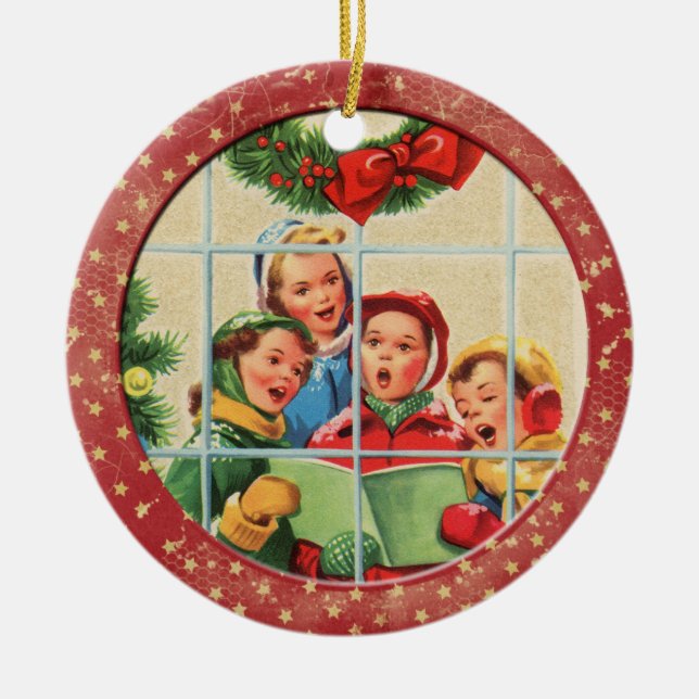 Christmas Carols Keramik Ornament (Vorne)