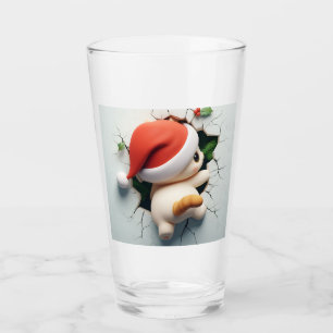 Christmas Cat 3D Glas
