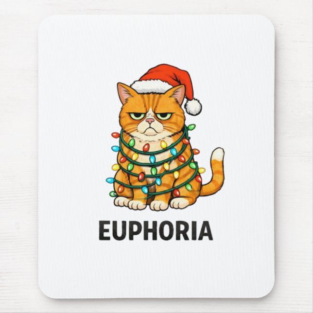 Christmas Cat Design - Euphoria Mousepad (Vorne)