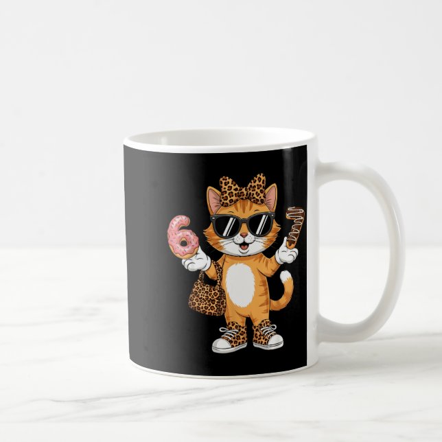 Christmas Cat For Women 6 7 Tee Meme Leopard Bow X Kaffeetasse (Rechts)