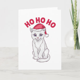 Christmas Cat Ho Ho Ho Karte