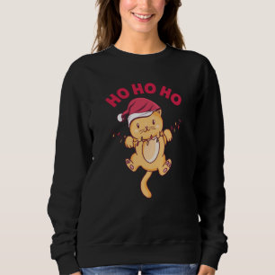 Christmas Cat Ho Ho Ho Sweatshirt