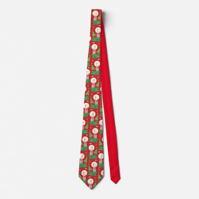 Christmas Cat Necktie Krawatte (Vorderseite)